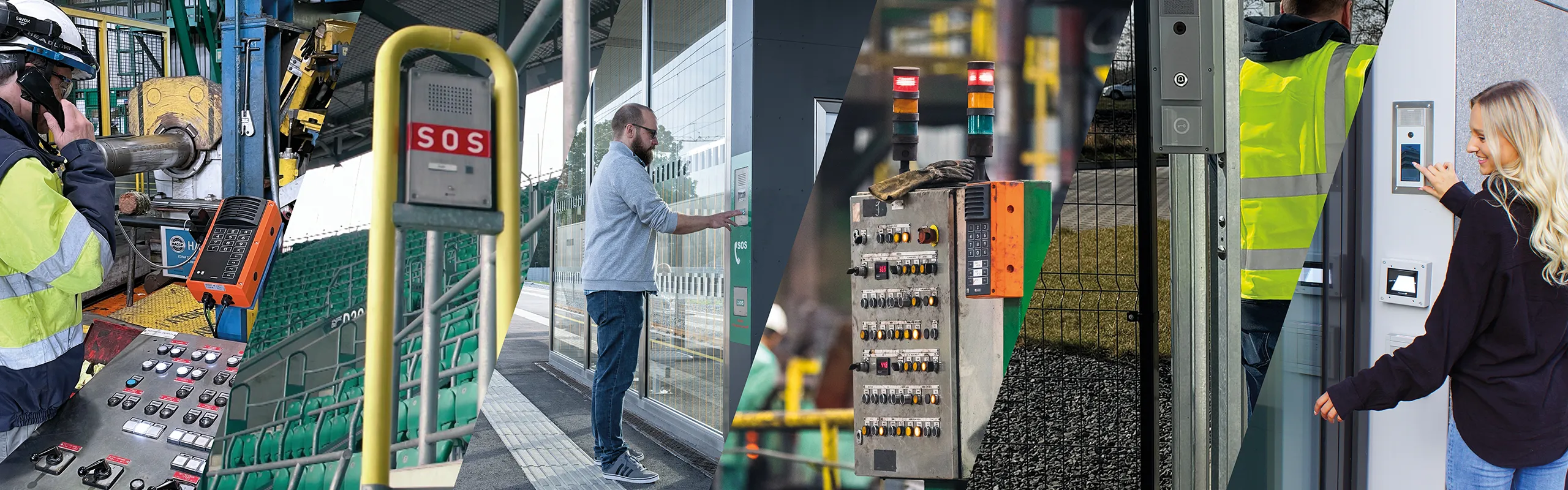 Intercom Systems for All Uses Various intercom and communication systems in industrial sites, transport hubs and access control