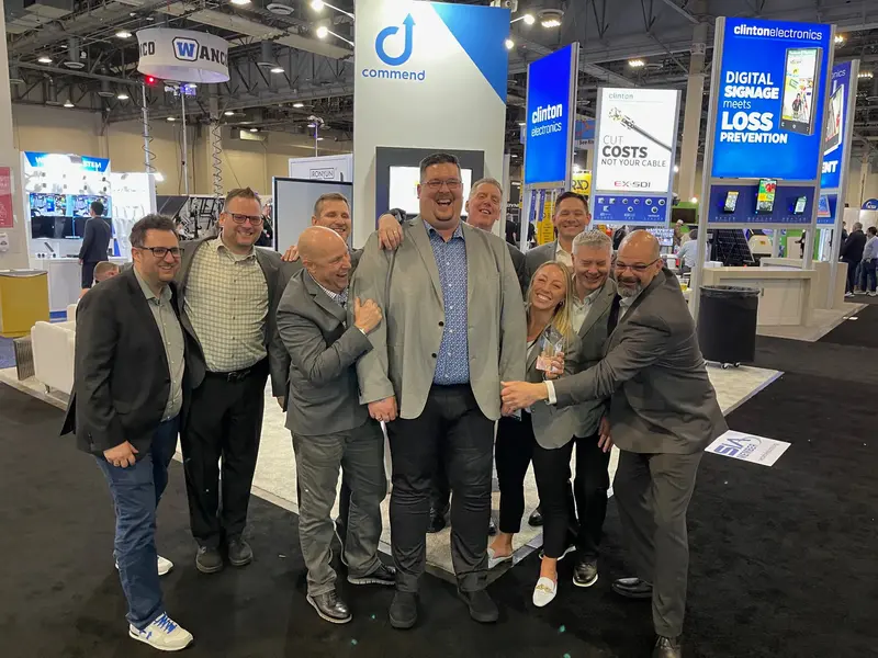 Team Fun at the Commend Booth