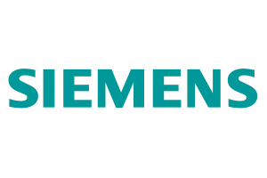 Siemens Logo The Siemens company logo, featuring its name in distinctive teal letters.